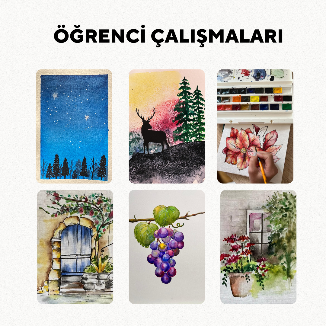 Sulu Boya İllustrasyon  - Yüz Yüze