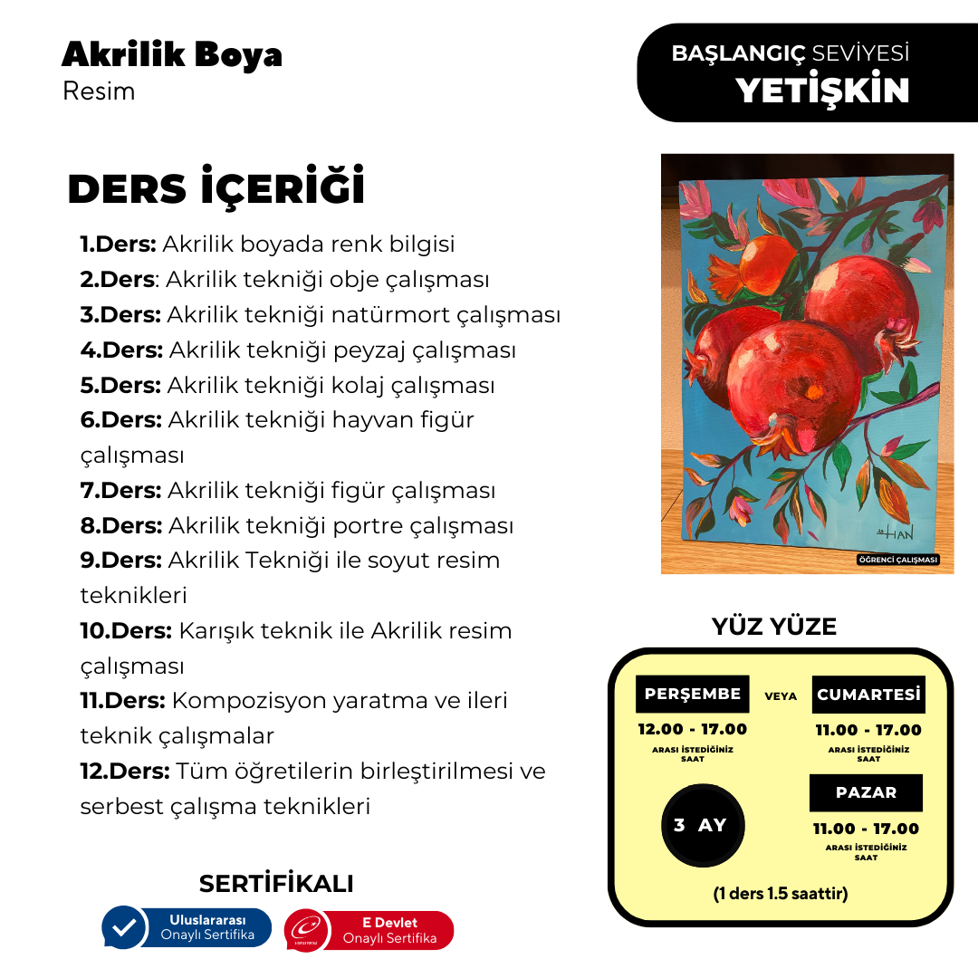 Akrilik Yağlı Boya Resim  - Yüz Yüze