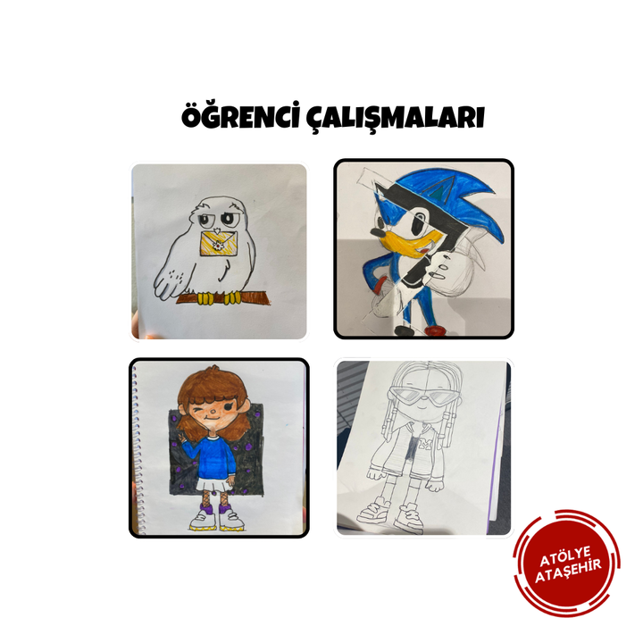 Karikatür Çizim - Yüz Yüze (Başlangıç Seviyesi) (6-9 Yaş )