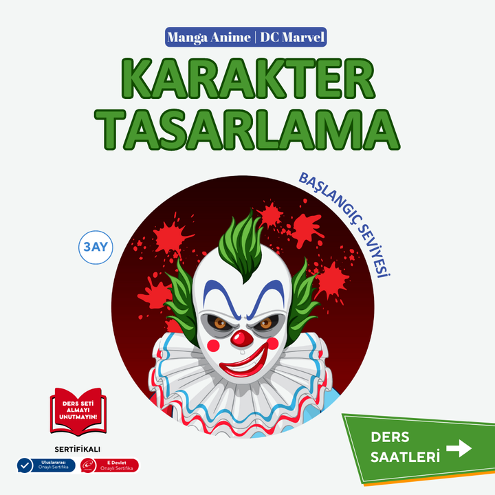 Karakter Tasarlama (9-15 Yaş)- Yüz Yüze
