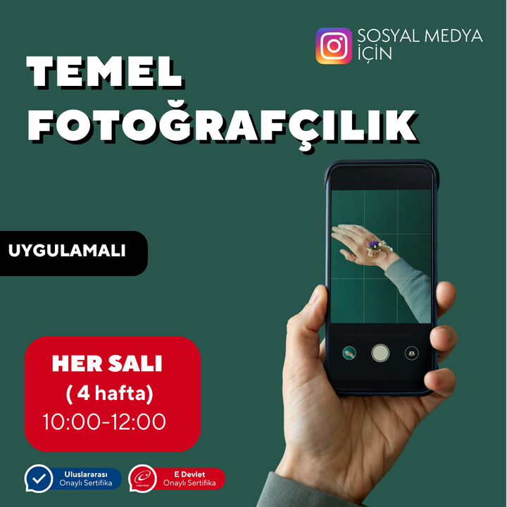 Sosyal Medya için Temel Fotoğrafçılık Dersleri - Yüz Yüze